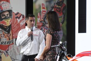 Leon Haslam and Suzi Perry